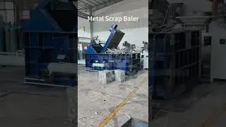 Light Metal Scrap Baling Machine#metalbaler #baler #balingmachine