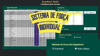 Entendendo o sistema de forças individual dos jogadores | Brasfoot 2020 | Dicas