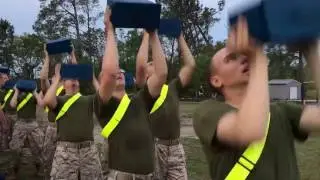 Marine Recruits Test Combat Fitness on Parris Island