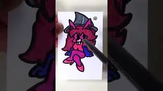 Drawing Friday Night Funkin' GF (Shrinky Dinks│Disney Club) #shorts