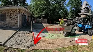 Watch as we pour this driveway the RIGHT way!