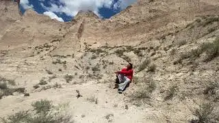 Ciye General singing in Badlands South Dakota