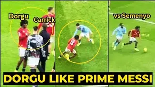 Carrick can't stop PRAISING Dorgu after he DID THIS to Semenyo vs Man City, look at his skills!