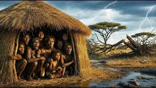 Life Million Of Years Ago | Ancient Survival Skills: How Cavemen Built Shelter Before the Storm