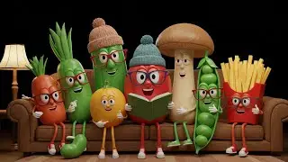 Adorable Food Friends Read Hilarious Veggie Tales!