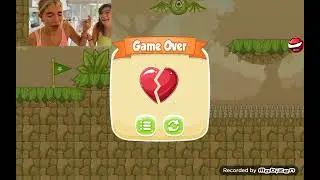 Red bounce ball 5 game over screen