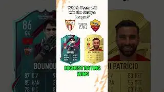 Sevilla vs Roma in the Europa League Final. Who will win? FIFA 23 #shorts #short