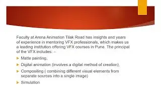 What is VFX - Arena Animation Tilak Road