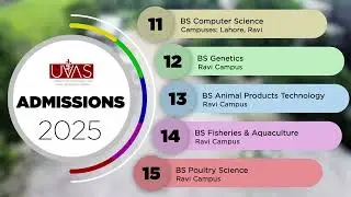 UVAS ADMISSIONS 2025