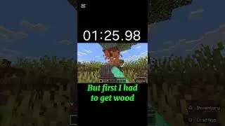 How fast can I get a Diamond Sword in Minecraft.  #minecraft #speedruning