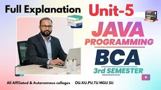 Программирование на Java, модуль 5, краткое и подробное повторение, вопросы по теме 2025-26 BCA I...