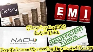 #EMI, ECS & Salary Credit on Non Working Days## Keep Balance  avoid Charges.
