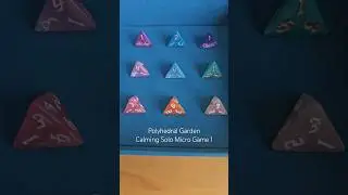 Polyhedral Garden, A Calming Solo Micro #Game #Dice #DiceGoblin #Games #GamePlay #GamerGirl #Gaming