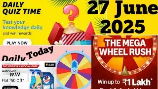 Amazon Quiz Answer Today Amazon The Mega Wheel Rush Quiz Answer Today Amazon Sale Offers Today Amazo