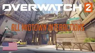Overwatch 2 Second Closed Beta - Midtown (New York City) Map Interactions 🇺🇸