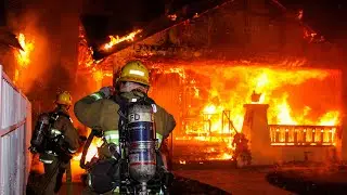 LAFD Double Structure Fire
