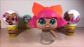 How to make a huge LOL Glitter Queen with Play-Doh and Granny B.