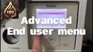 Daikin - Accessing the advanced end user menu #heatpump #daikin #menu