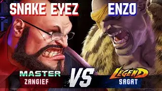 SF6 ▰ SNAKE EYEZ (Zangief) vs ENZO (Sagat) ▰ High Level Gameplay