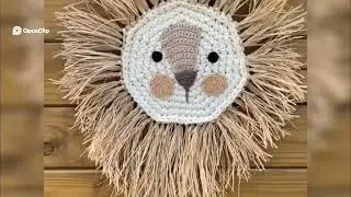 Crochet Lion Face Transformation  Watch Straw Unleash the Mane!
