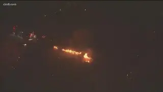 Saddleridge Fire threatens homes near Foothill Freeway in Sylmar