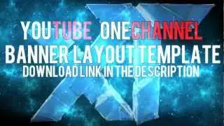 Youtube 'OneChannel' Banner Layout Template