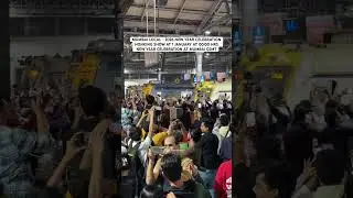 Mumbai Local Honking in the New Year Celebrate at 12:00 CSMT Mumbai #mumbailocal #mumbai #newyear