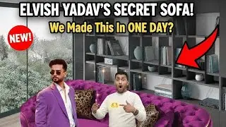Elvis Yadav ke ghar per BEST sofa banaa hai @ElvishYadavVlogs @TheSocialFactory