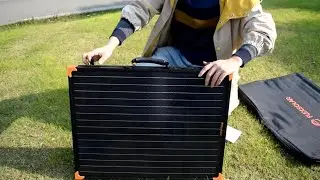FlexSolar&reg; G100 Портфельное зарядное устройство для солнечных панелей 100 Вт с солнечным контроллером 20 А/12 В