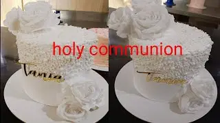 first holy communion cake|vanilla cake design|beautiful cake decorating ideas |#cakeart #cake
