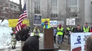 Ella McGrail of Portsmouth Speaks at NH Rebellion Rally