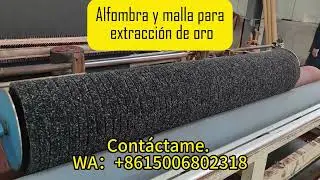 Alfombra y malla minera para oro frino, charpas de oro y oro grueso