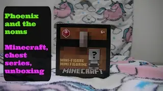 unboxing of a minecraft chest series 1  mini figure, who will we get ?