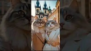 Take me to the MOST Beautiful city in Europe... Prague! Cats Travel Adventures #catsashumans #cats