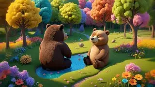 Four Sleepy Bears Snore Snore Snore | Bedtime Song for Kids | Gentle Rhymes and Baby Lullabies