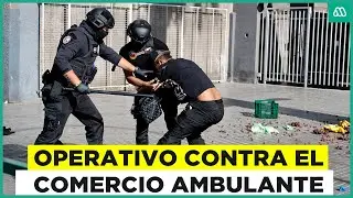 Operativo contra comercio ambulante: Ambulantes se enfrentaron a guardias municipales