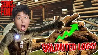 PEENOISE PLAYS SONS OF THE FOREST #15 - UNLIMITED WOOD LOGS!
