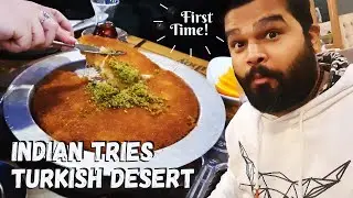 Our Indian Friend Came to Istanbul First Time  | Trying Kunefe  | तुर्की मिठाई | Hintli Misafirimiz