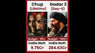 Chup VS Gadar 2 movie comparison box office collection #viral #trending #shorts #chup #gadar #gader2