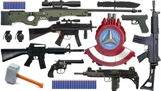 Amazing toys Nerf shotgun, M16 Weapon, Glock pistol, Shotgun, Cowboy pistol, Revolver, Sniper Rifles