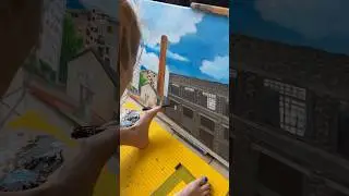 Painting with foot 🎨🖌️🖼️ #art #artist #vdmfk #disability #girlwithwings #painting #acrylic
