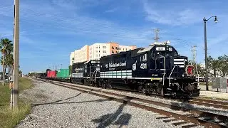 FEC Christmas Train Deadhead Move + 3 Brightlines