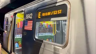 IND Subway: Cuomo R160B Alstom (E) Train Ride from 2nd Ave to Jamaica Center via 6th Ave Express