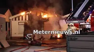 Uitslaande brand op camping Westerbergen