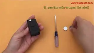 CE0536 flip key 2 button HU83 434Mhz ASK PCF7961 chip for Peugeot Citroen 107 207 307 407
