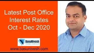 Latest Post Office Interest Rates October - December 2020