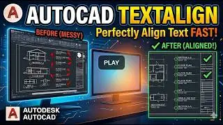 AutoCAD TEXTALIGN Command Tutorial