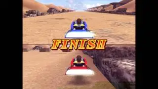 Mario Party 8 duel minigame: Canyon Cruisers 60fps