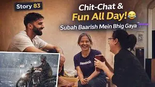 Story-83|Chit Chat and Fun All Day, Subeh Barish m Bheeg Gya| A Pahadi in Indonesia | 23 Jan 2026|