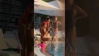 WET MOTION #134 | BEAUTIFUL GIRLS BY POOL | RELAX IN WATER PARK | SUMMER SWIMMING 2025